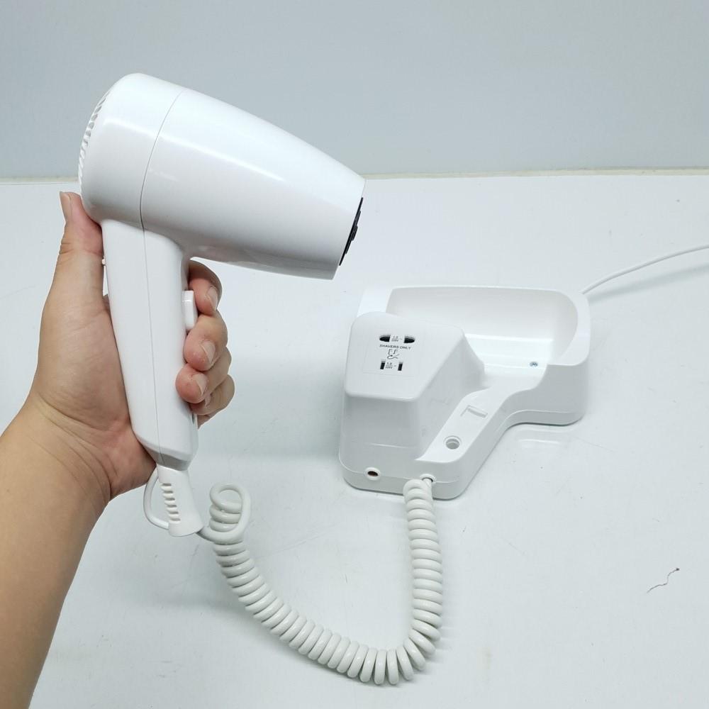Máy sấy tóc treo tường khách sạn + hỗ trợ in logo khách sạn 2018