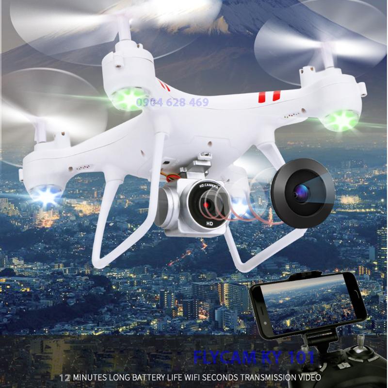 mua flycam giá rẻ, camera flycam, may bay dieu khien - Máy bay Flycam KY101 cao cấp, kết nối Wifi với điện thoại, Bảo Hành uy tín 1 Đổi 1