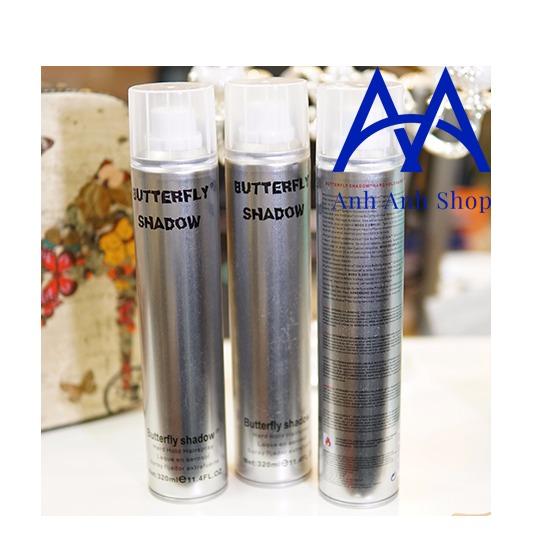 Gôm xịt tóc nam Butterfly Shadow 320ml (Trắng) giá rẻ