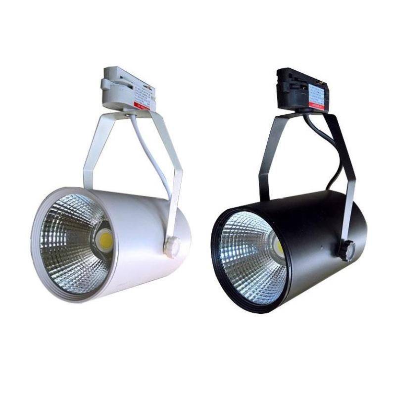 Đèn led rọi ray 12w mắt COB vỏ trắng - Ánh sáng Trắng - BH 2 năm