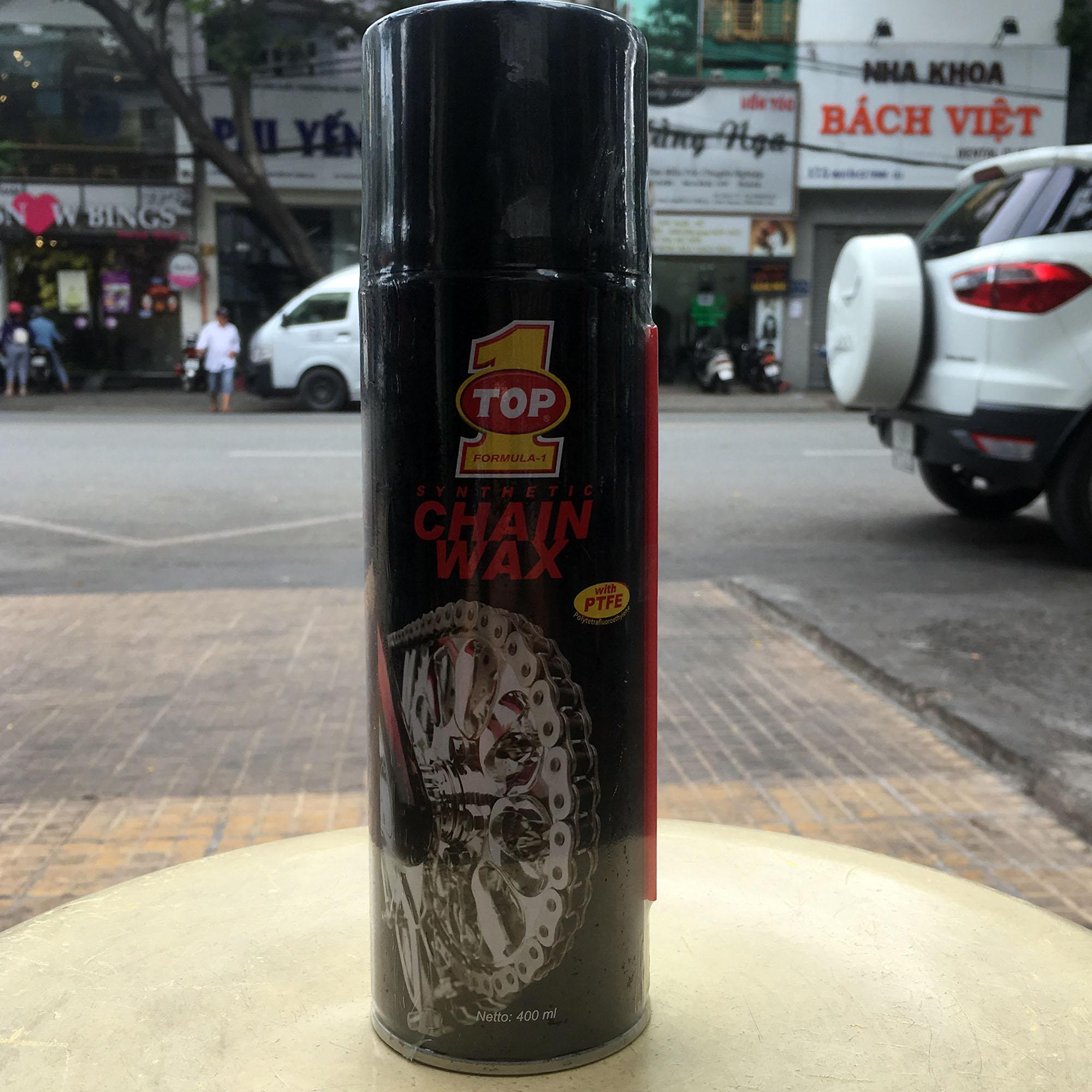 [HCM]Chai xịt bôi trơn bảo dưỡng sên xích xe máy mô tô PKL Top 1 Chain Wax  400ml