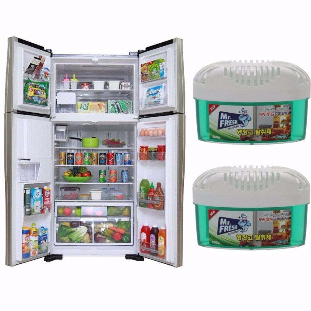 Bộ 2 gel khử khuẩn khử mùi tủ lạnh 200g Mr Fresh (Xanh ngọc) KS304