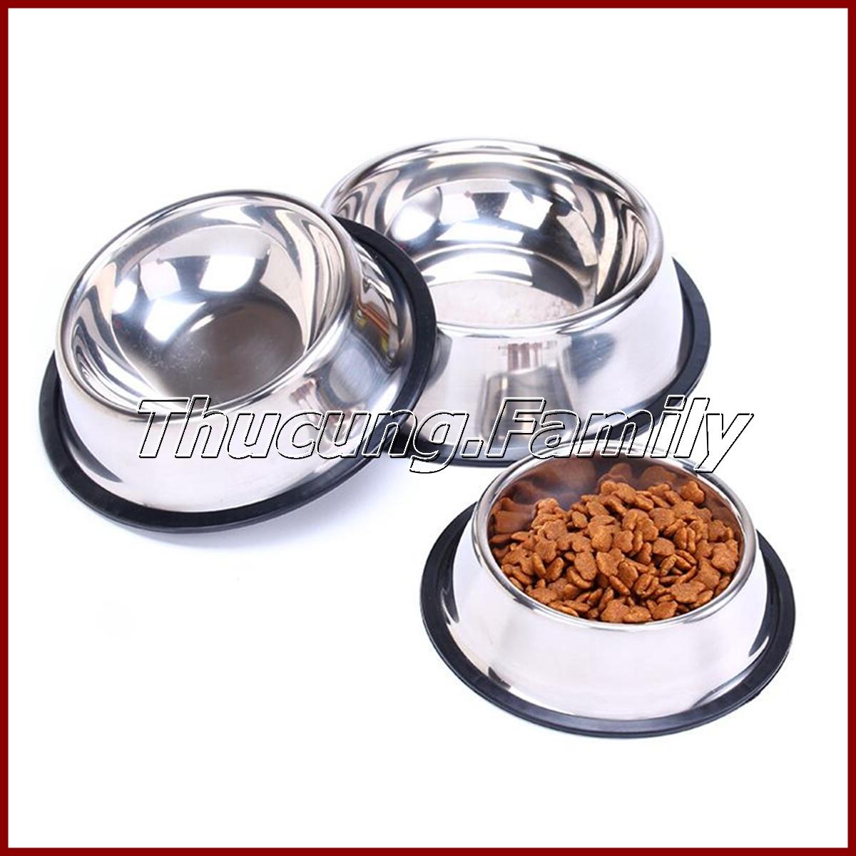 Chén / bát ăn inox ko gỉ sét- ko lật cho chó