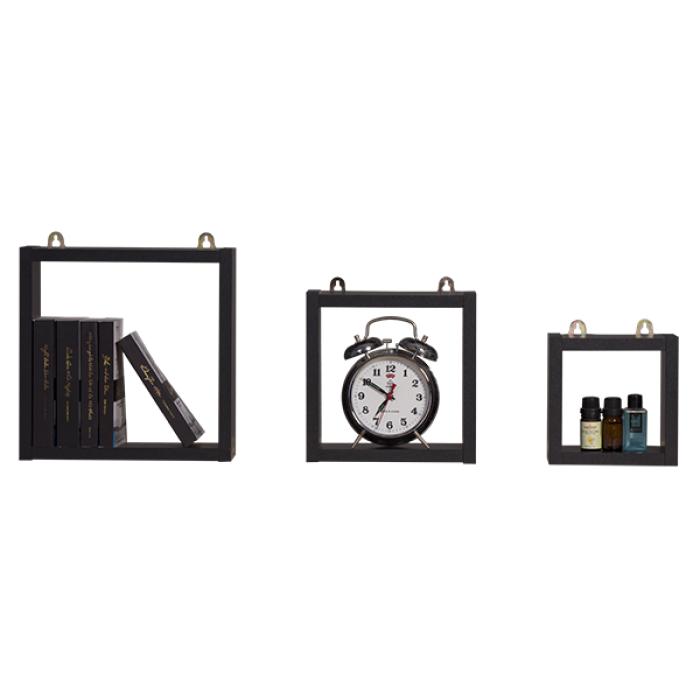 Bộ 3 kệ hộc treo tường modulo home karo 1594
