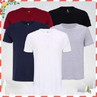 [HCM]Combo 5 áo thun nam body cổ tròn vải dày mịn thoáng mát phong cách hàn quốc ( đen/ trắng/ xám/ xanh đen/ đỏ đô )