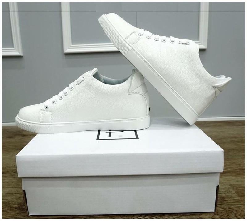 Giày sneaker nam tăng chiều cao ẩn - Giá sốc( Trắng )