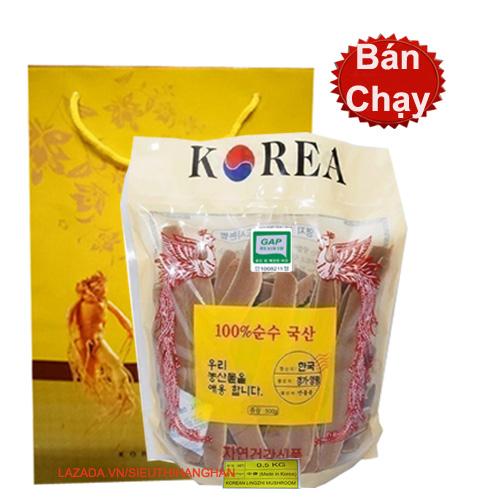 Nấm linh chi đỏ thái lát hàn quốc cao cấp 500g tốt cho sức khỏe - đang trợ giá