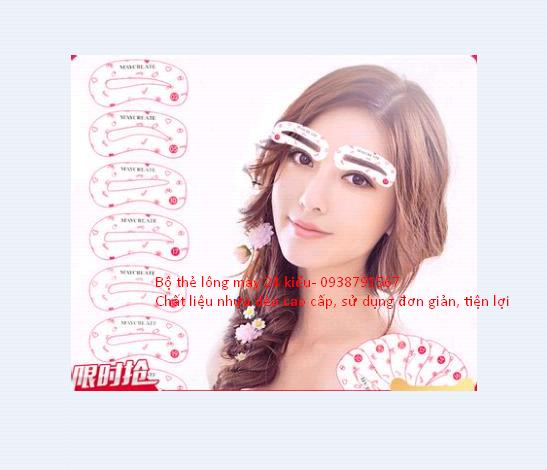 Khuôn mày 24 kiểu hàn quôc- khuôn vẽ lông mày
