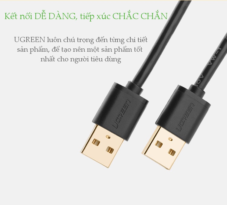 Dây cáp truyền dữ liệu 2 cổng USB 2.0 dài 0.25-3M UGREEN US102 - Hãng phân phối chính thức Dây cáp truyền dữ liệu 2 cổng USB 2.0 dài 0.25-3M UGREEN US102 - Hãng phân phối chính thức