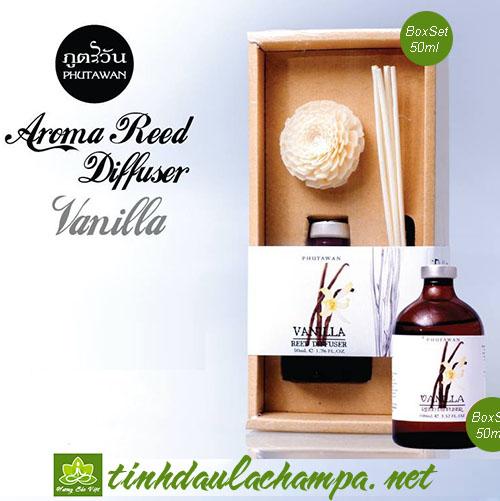 Tinh dầu cắm que gỗ hương Vanila Phutawan Thái Lan