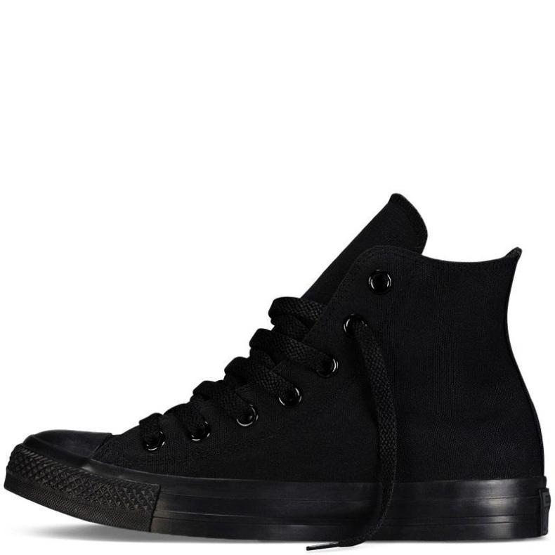 Giày Vải Sneaker CV Classic Cổ Cao Full Đen Nữ giá rẻ