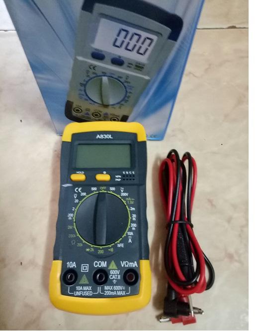 Đồng hồ vạn năng đo mạch điện tử Digital Multimeter A830L  kèm bin