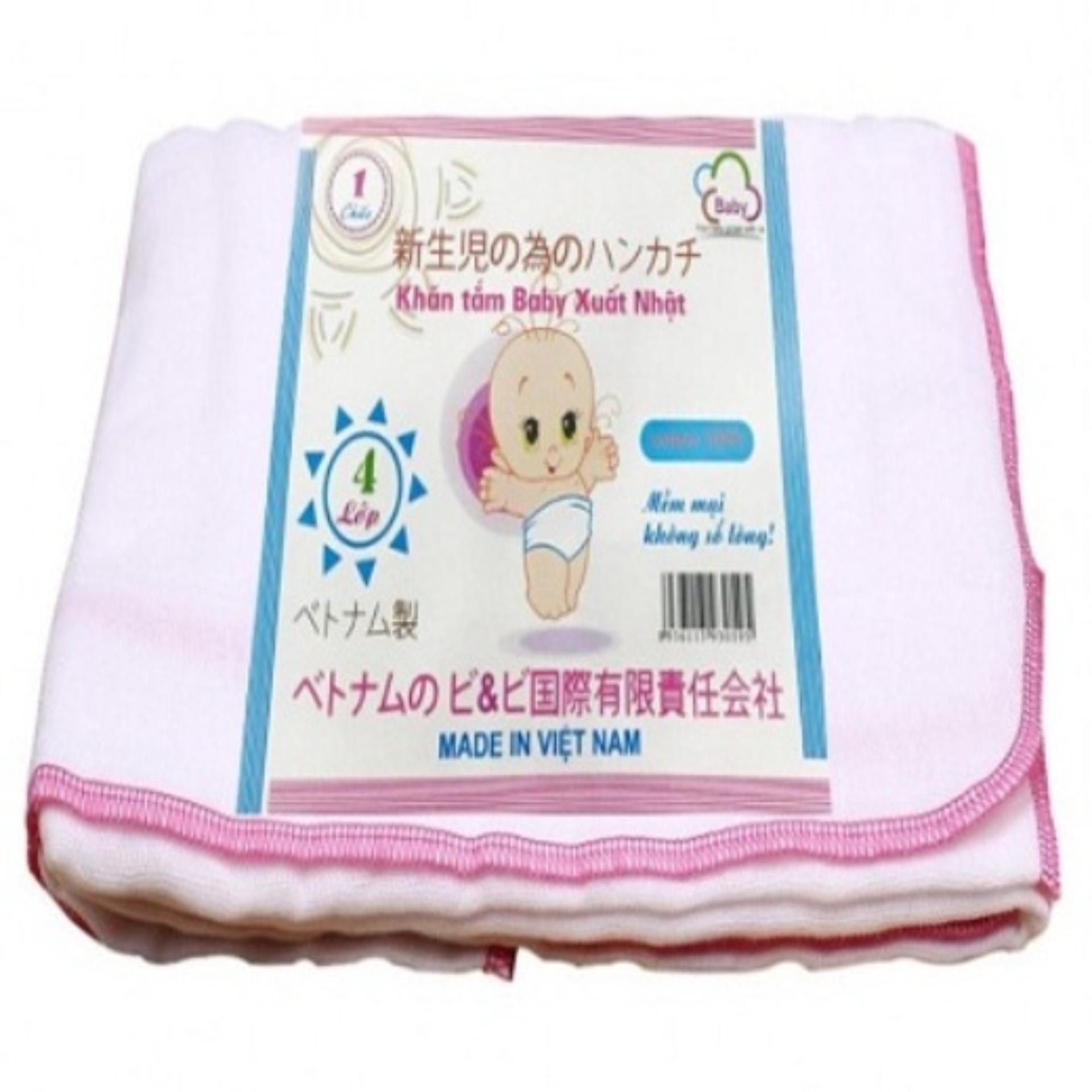 Khăn xô tắm cho bé 4 lớp xuất nhật kiba