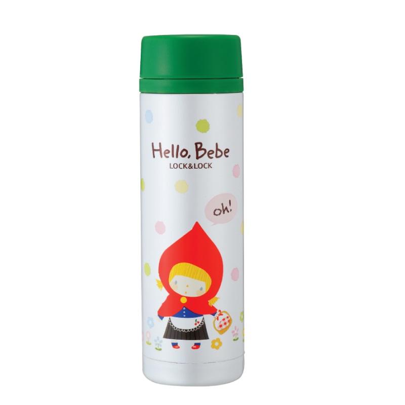Bình giữ nhiệt cho bé lock & lock hello bebe - xanh lá
