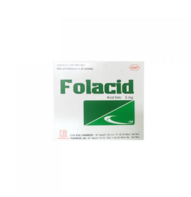 Viên uống bổ máu FOLACID (80 viên/ hộp ) nhập khẩu
