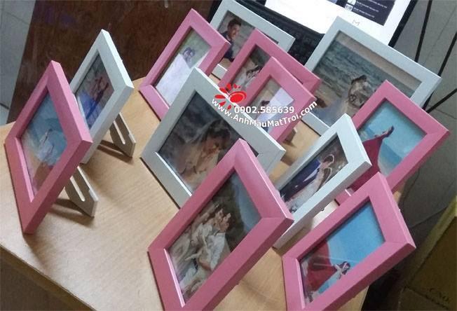 bộ 5 khung hình có kính để bàn