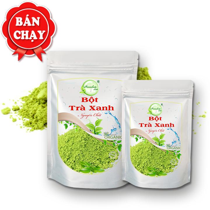 Bột Trà Xanh Henashop 1Kg Chống lão hoá dưỡng trắng da, giảm mụn, giảm thâm sạm da. Ăn uống được.