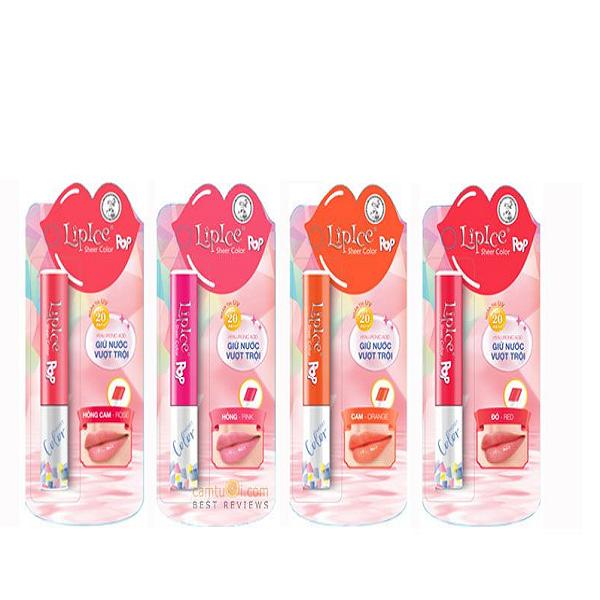 Son Dưỡng Có Màu Lipice Sheer Color Pop Hồng Phấn 2,4 G