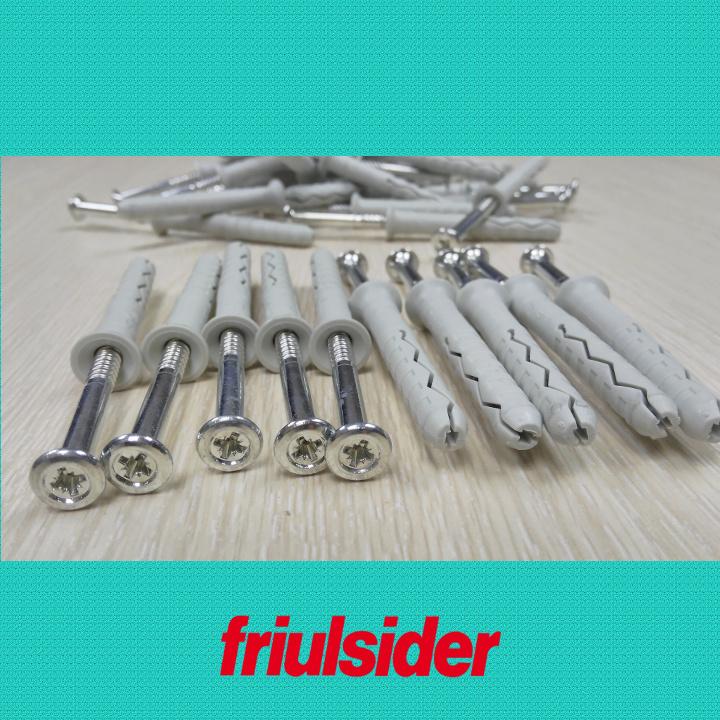 [HCM]Túi 50 cái tắc kê nhựa cao cấp Friulsider TSS 6x50 (SX tại Ý có kèm theo vít)