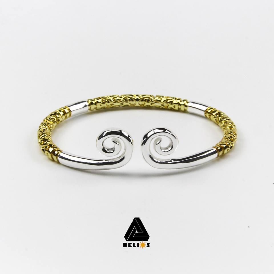 vòng tay kim cô bạc ba vân vàng - Tề Thiên Đại Thánh