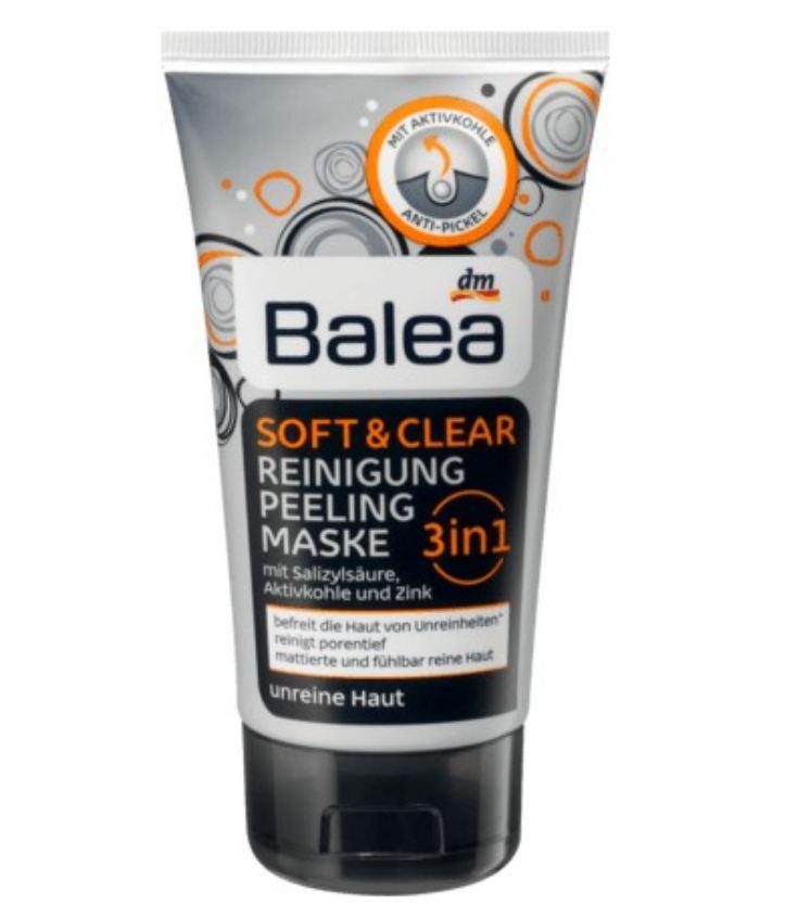 Sữa rửa mặt Balea Soft & Clear 3in1 Than hoạt tính, xách tay Đức