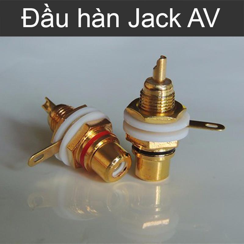 Đầu hàn jack cắm dây loa, AV/RCA, Video trên Amplifier, Loa, đầu DVD, TV.v.v. (bán 1 chiếc)