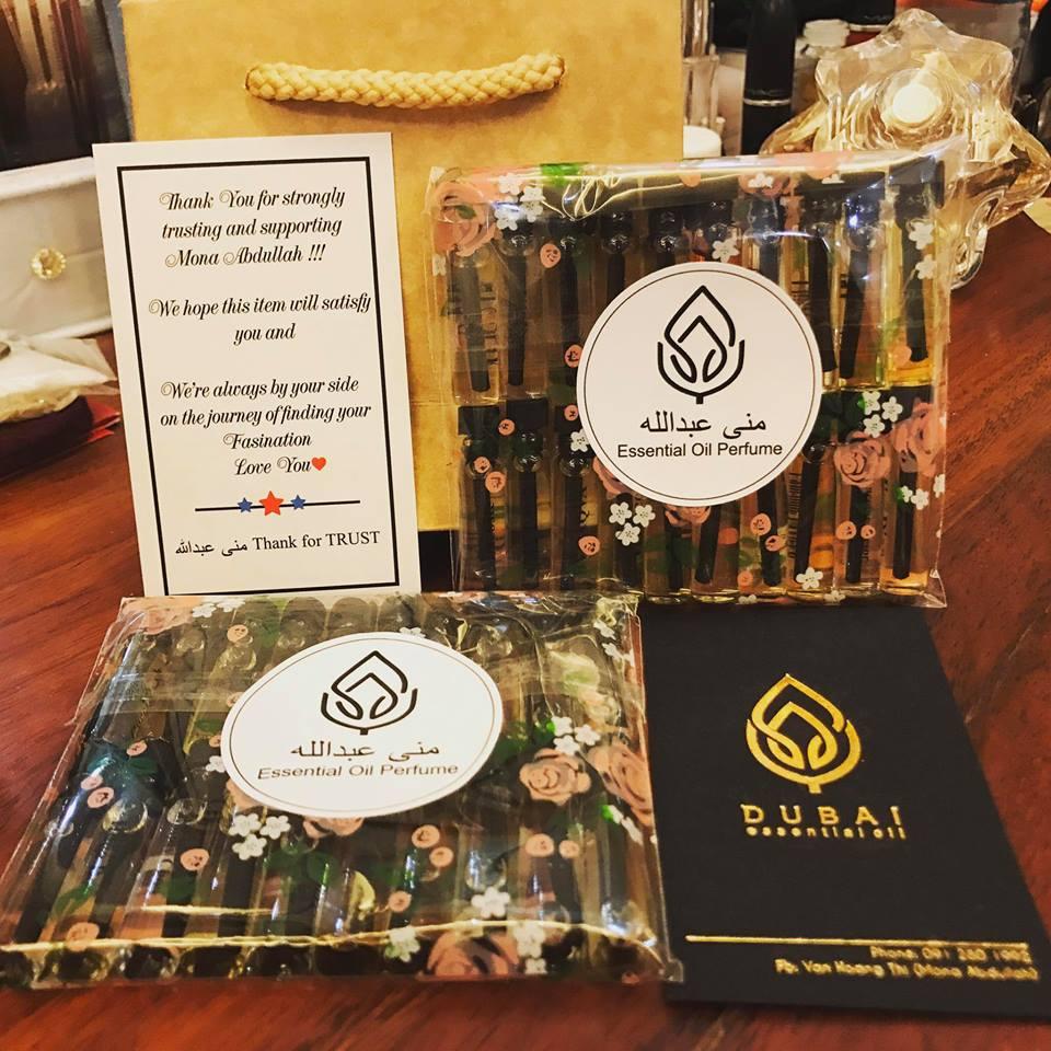 Combo 30 chai Tinh dầu nước hoa Dubai mini - Chai 1ml
