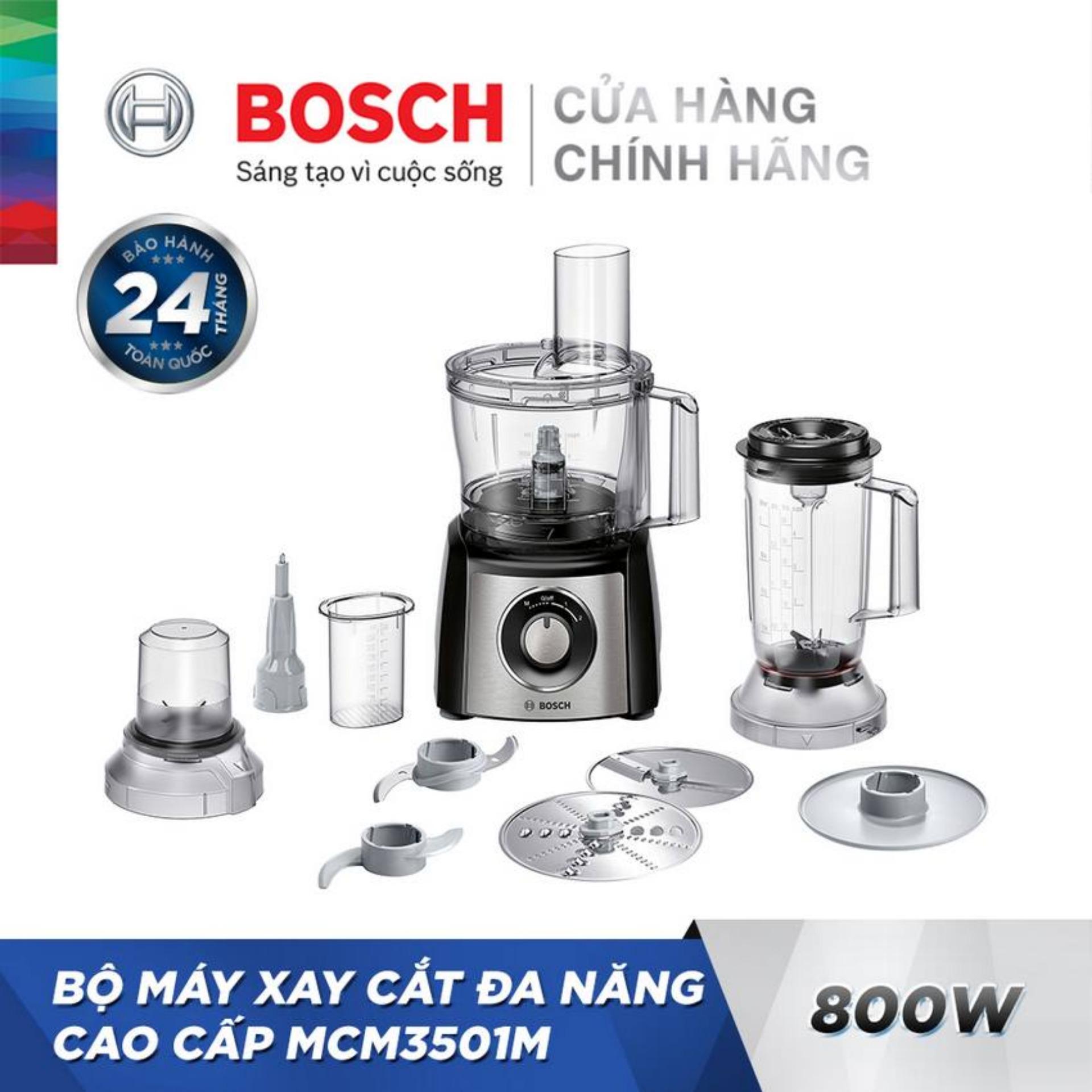 Bộ máy xay cắt đa năng cao cấp Bosch MCM3501M (800W)