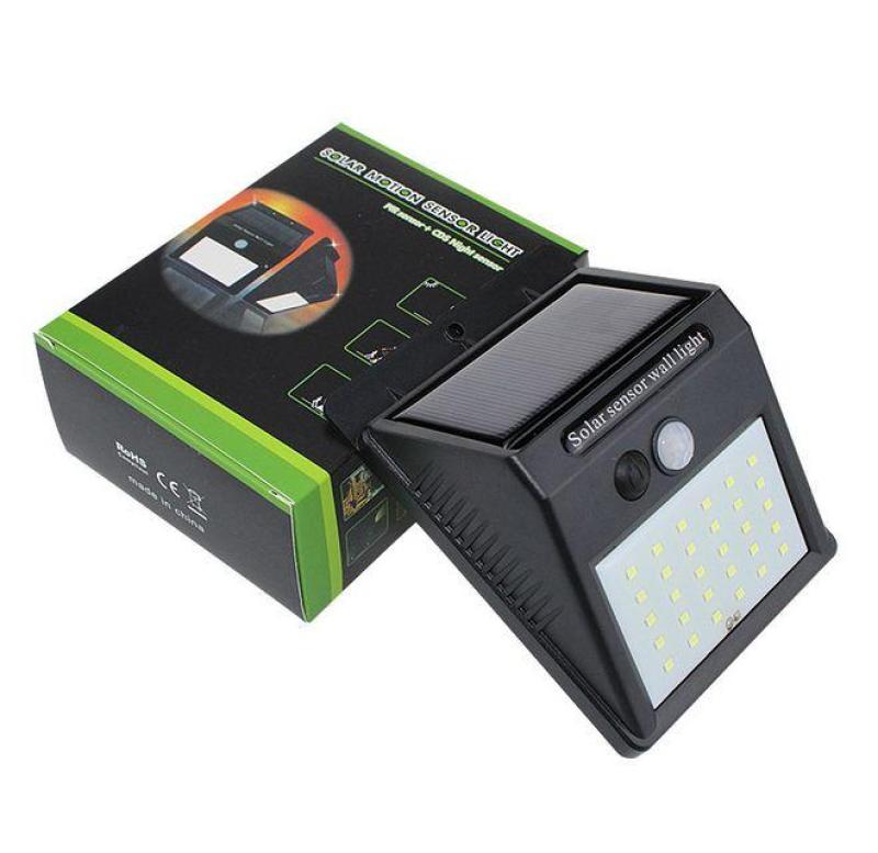 Bộ 2 Đèn năng lượng mặt trời Solar 30 LED siêu sáng, 3 chế độ sáng (Đen)
