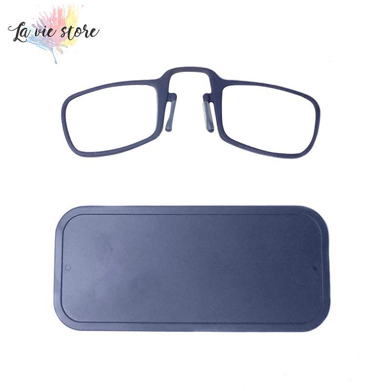 Mua La vis Mini Clip Nose Reading Glasses Optics Wallet Pocket Unisex Ultra Thin with Case Portable
