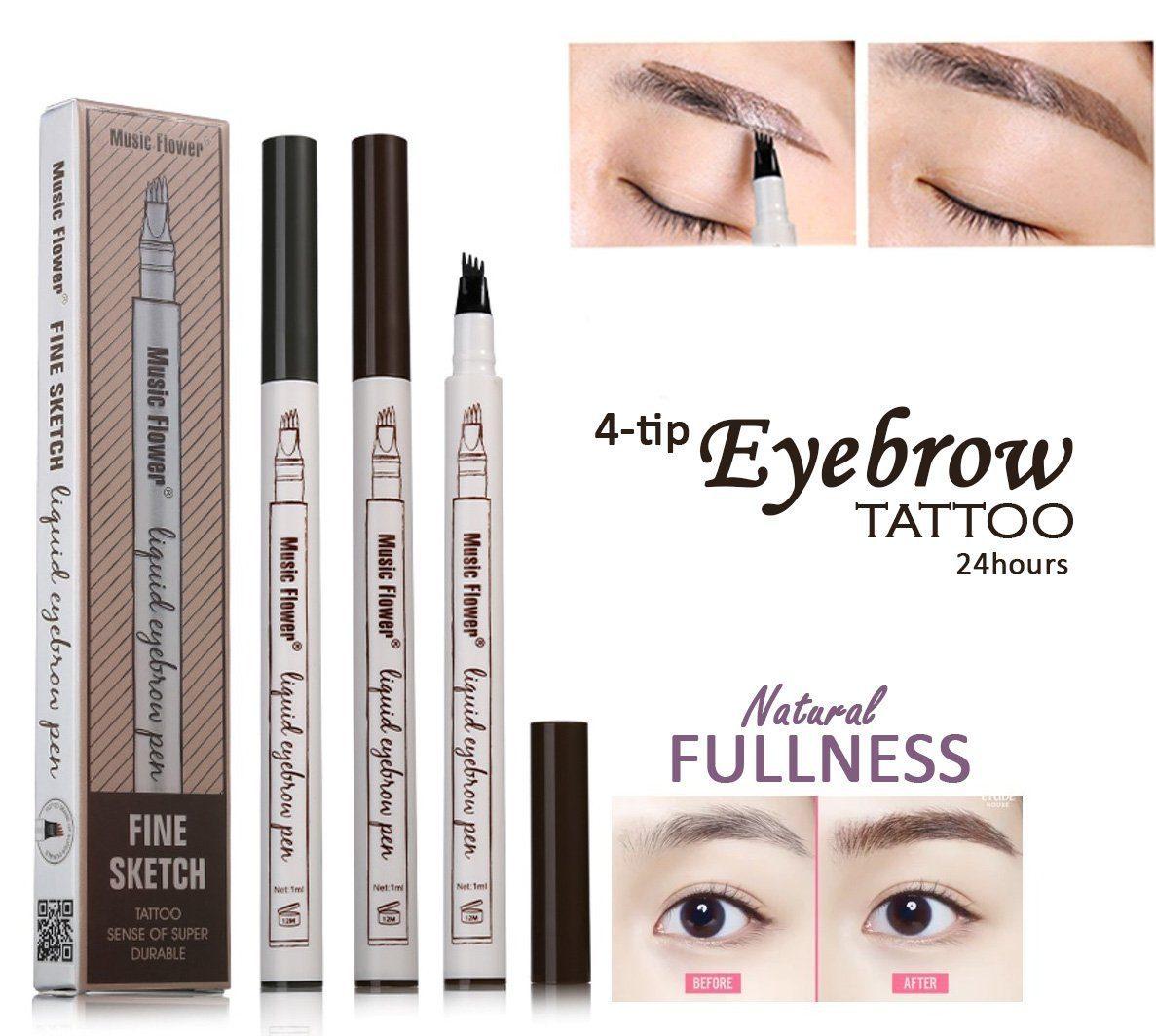 Bút xăm chân mày dạng sợi 4D Music Flower 5g (No.03 Xám)