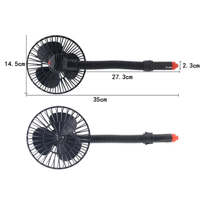Quạt ô tô mini 12V 3