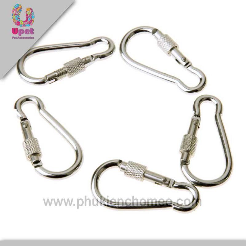 Hanapet-1022 - Móc inox dắt chó có khóa size nhỏ 5cm ( UK 4711871).