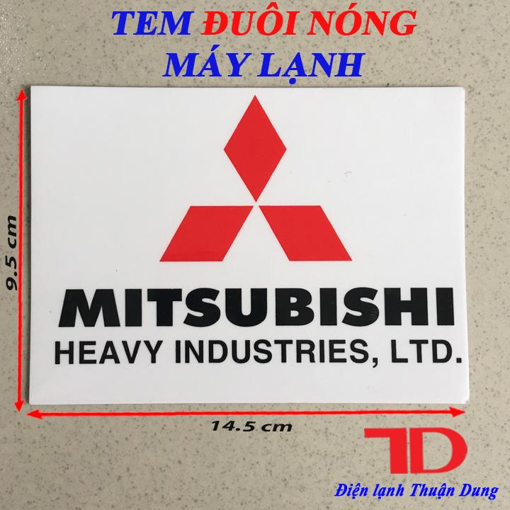 Tem đuôi nóng máy lạnh mitsu heavy