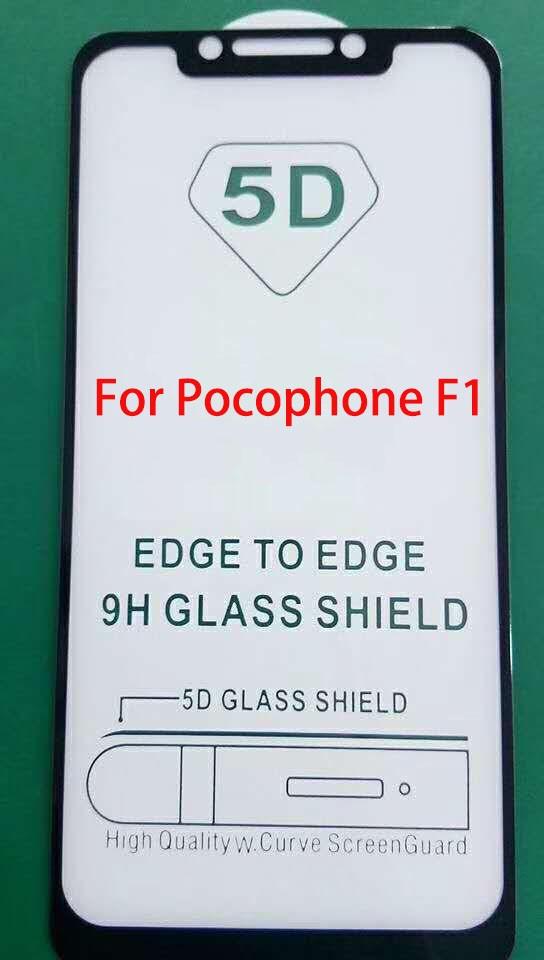 bộ 3 kính cường lực full màn hình 5D cho Xiaomi Pocophone F1
