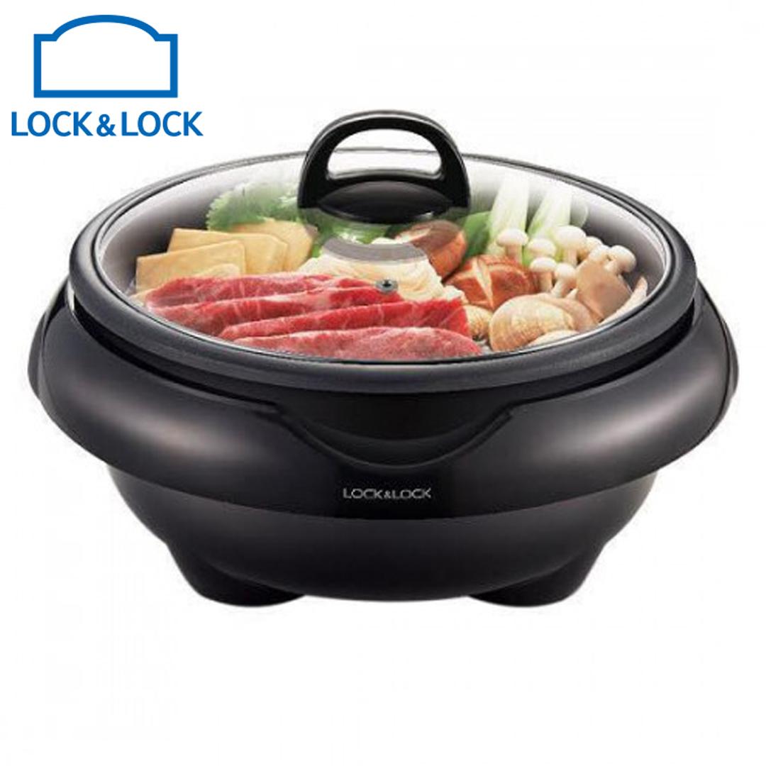 Nồi lẩu điện đa năng lock&lock ejp331blk dung tích 5 lít , công suất 1350w - bảo hành 12 tháng toàn quốc