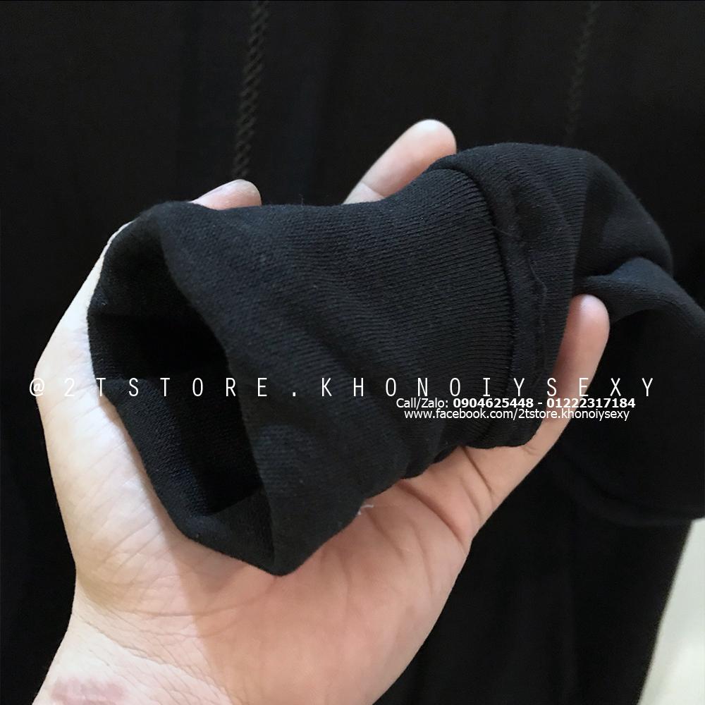 2T STORE ÁO KHOÁC HOODIE NỈ CÓ NÓN TRƠN MÀU ĐEN 2TAKN08001-23.jpg