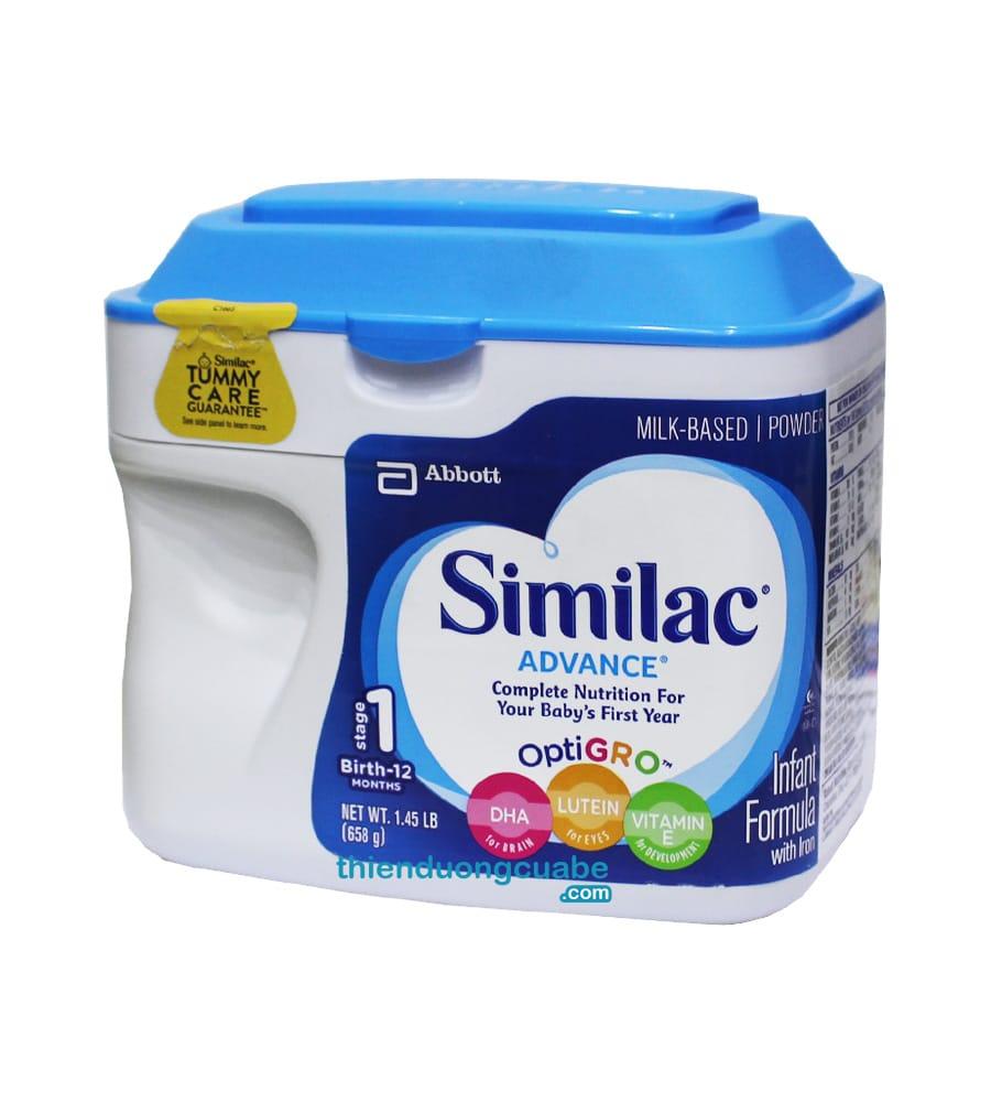 Sữa bột Similac Advance cho bé từ 0-12 tháng 658g của Mỹ