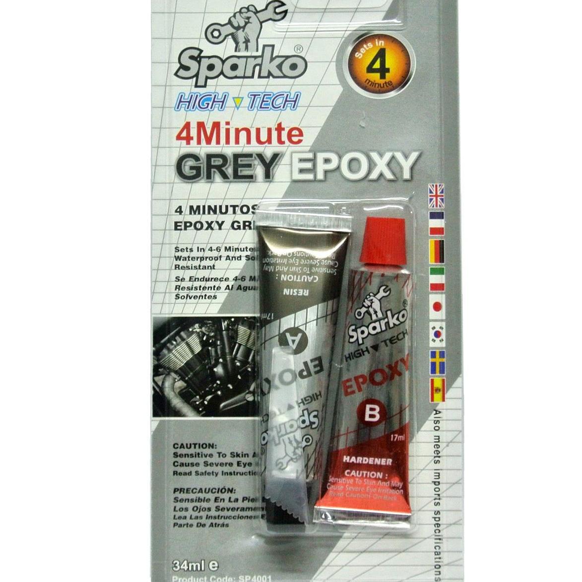 Keo ab sparko xám 4 minute grey epoxy