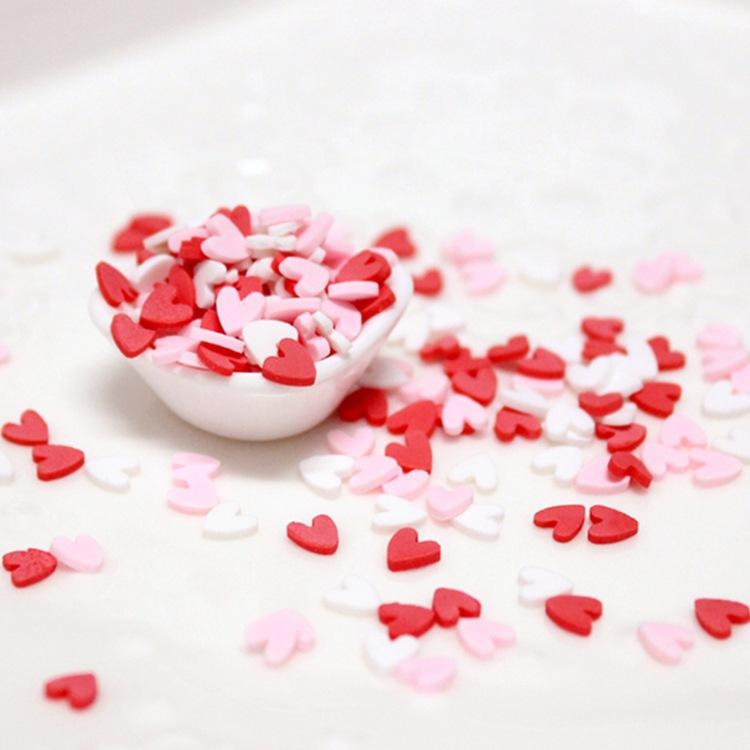 [HCM]50g cốm trộn trang trí slime - cốm trái tim