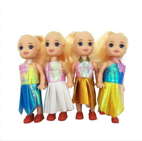 Bộ đồ chơi 4 bé búp bê baby bằng nhựa