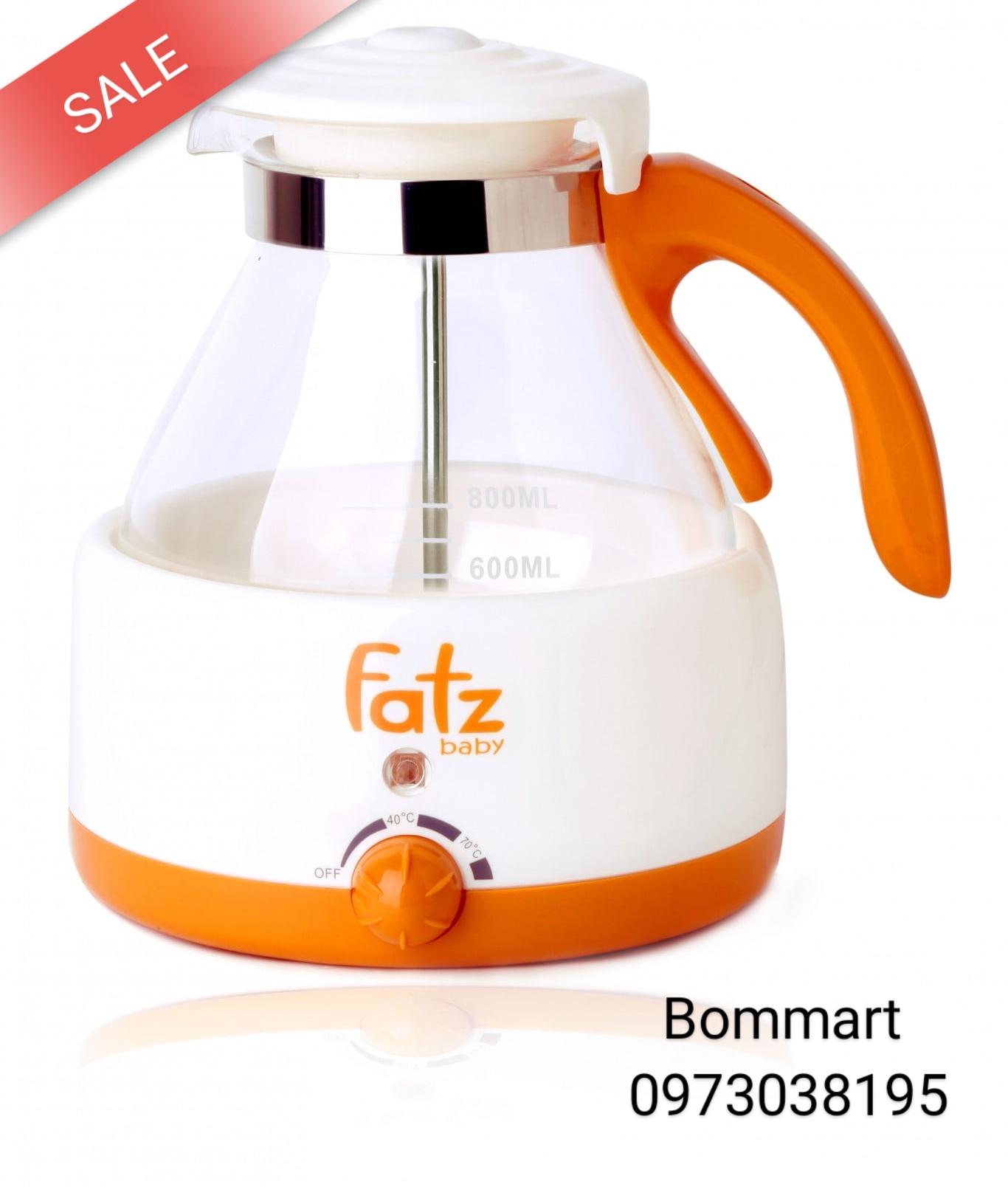 Máy hâm nước pha sữa Fatbaby có nhiệt kết 800ml bảo hành 1 năm