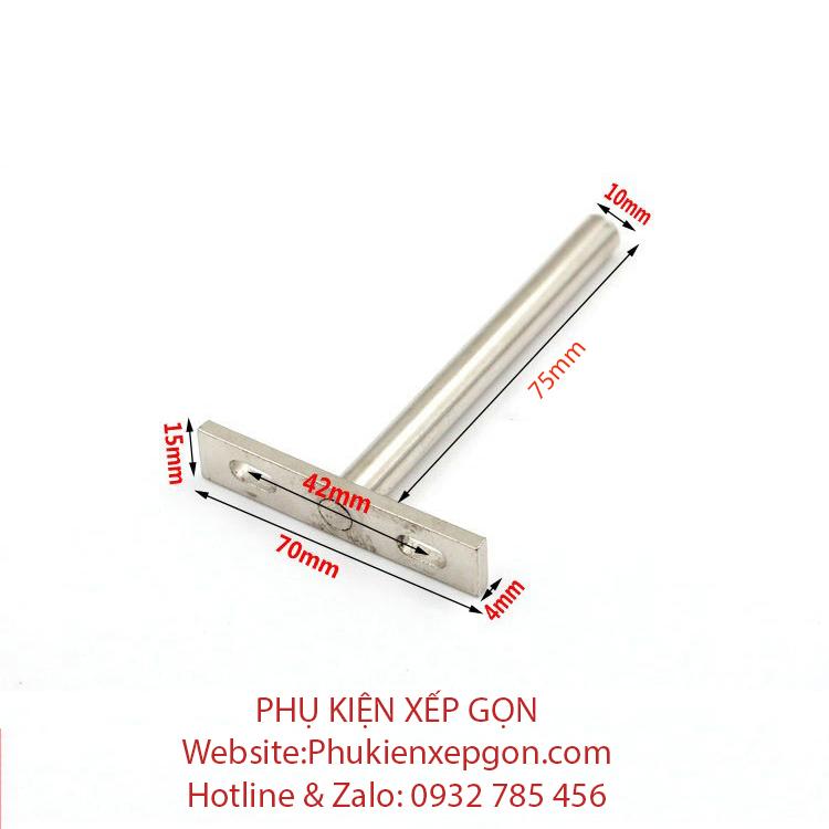 CHỐT ÂM CHỮ T DÙNG CHO KỆ TREO TƯỜNG 7.5CM