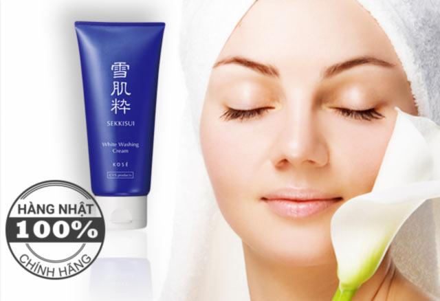 Sữa rửa mặt Kose Sekkisui White Washing Cream