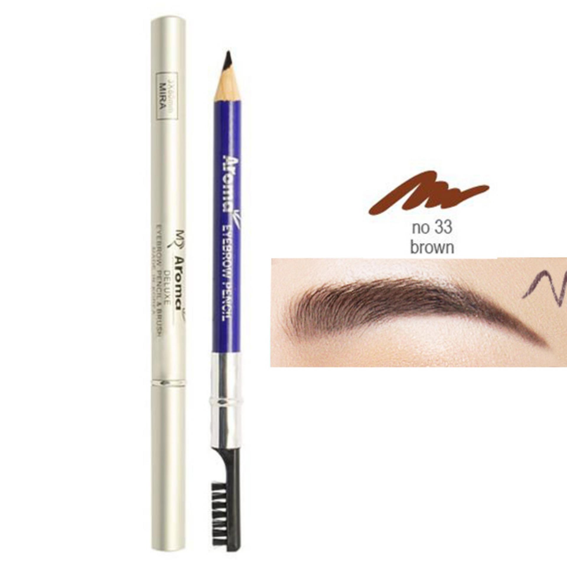 Chì vẽ chân mày Aroma Eyebrow Pencil No.33 Hàn Quốc 2g