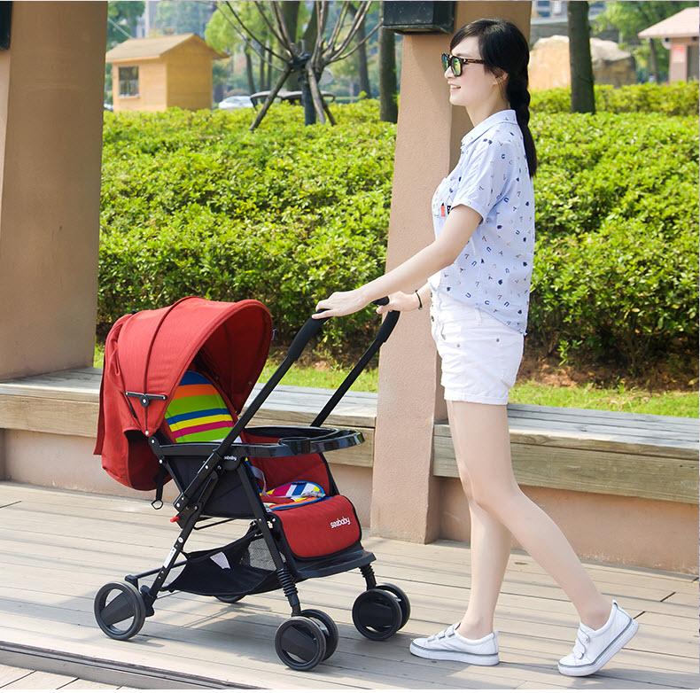 Xe đẩy trẻ em cao cấp 2 chiều Seebaby T11 (mẫu mới 2018)