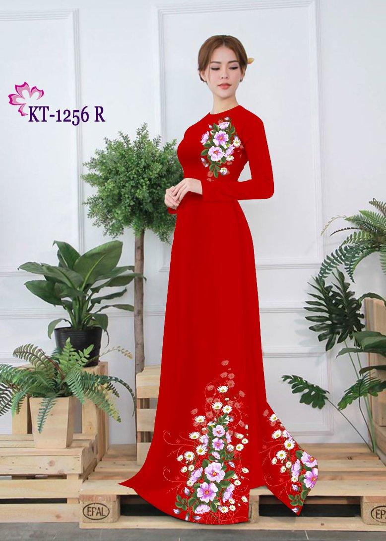 Vải áo dài 3d