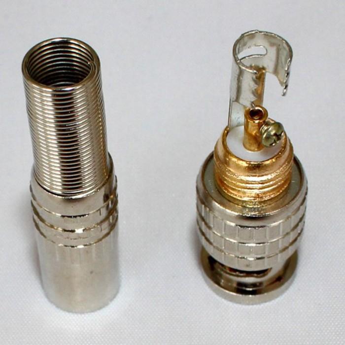 Combo 10 jack bnc lò xo có vít vặn cố định lõi đồng