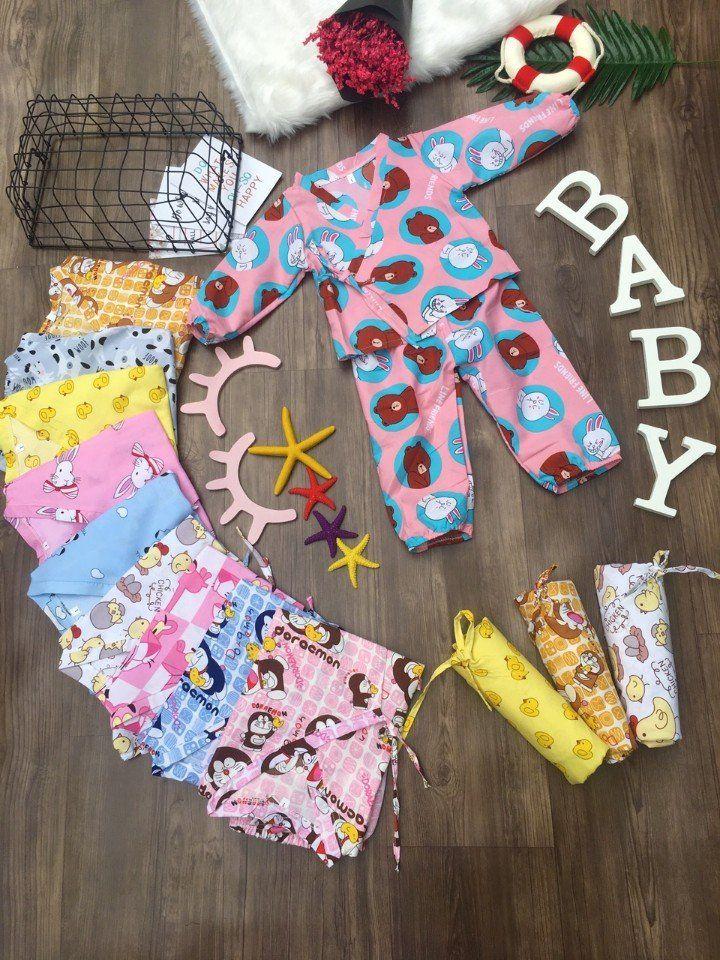 Bộ Yukata bé trai/gái 8-18kg còn màu hồng