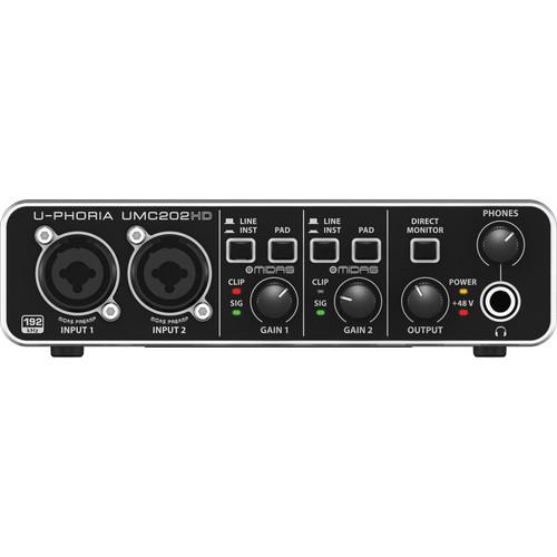 Card âm thanh Behringer U-PHORIA UMC202HD 2-In/ 2-Out- USB 2.0 Audio Interface (0403)